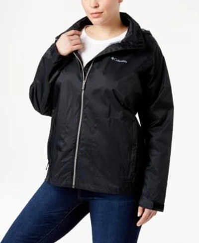 Shop Columbia Plus Size Switchback Ii Omni-shield Water-repellent Jacket In Black