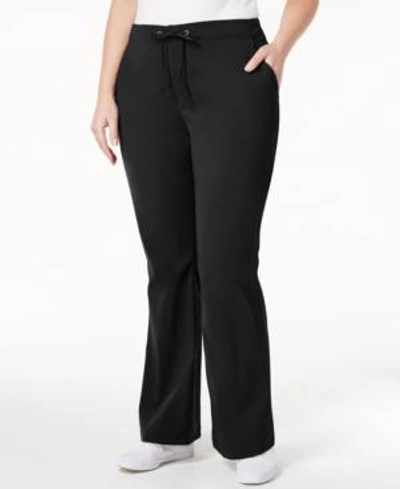 Shop Columbia Plus Size Anytime Outdoor Bootcut Pants In Black