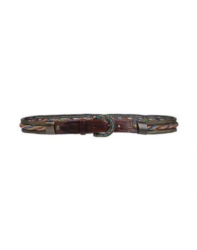 Shop Nanni Regular Belt In Dark Brown