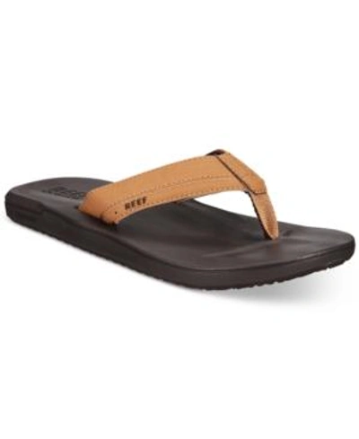 Shop Reef Men's Contoured Cushion Flip Flops Men's Shoes In Brown