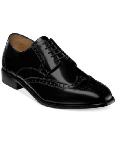 Shop Florsheim Brookside Wing-tip Oxfords Men's Shoes In Black