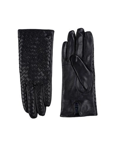 Shop Armani Jeans Gloves In Black