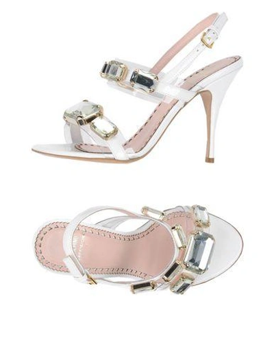 Shop Moschino Cheap And Chic Sandals In White