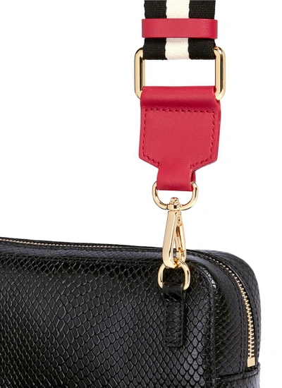 Shop Frances Valentine 'lucy' Snake Embossed Leather Crossbody Bag