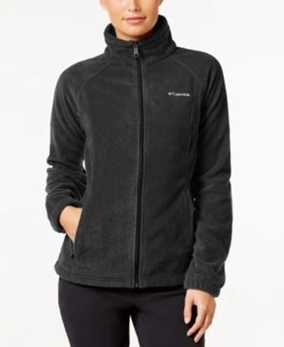 Columbia Plus Size Benton Springs Fleece Jacket In Charcoal Heather