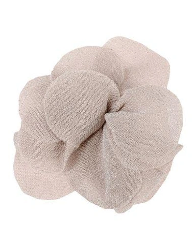 Shop Kangra Cashmere Brooches In Beige