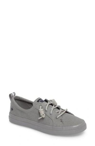 Shop Sperry Crest Vibe Sneaker In Medium Grey Canvas