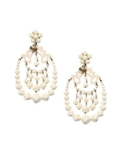 Shop Mercantia Earrings In Ivory