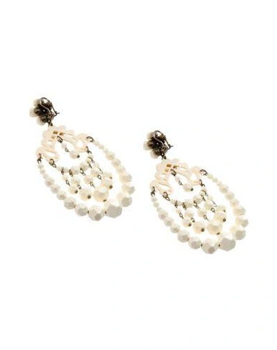 Shop Mercantia Earrings In Ivory