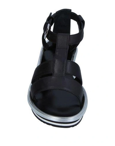 Shop Alberto Guardiani Sandals In Black