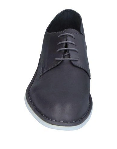 Shop Attimonelli's Laced Shoes In Dark Blue