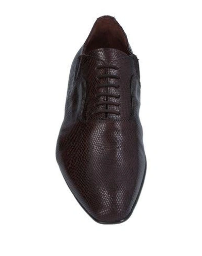 Shop Cesare Paciotti Laced Shoes In Dark Brown