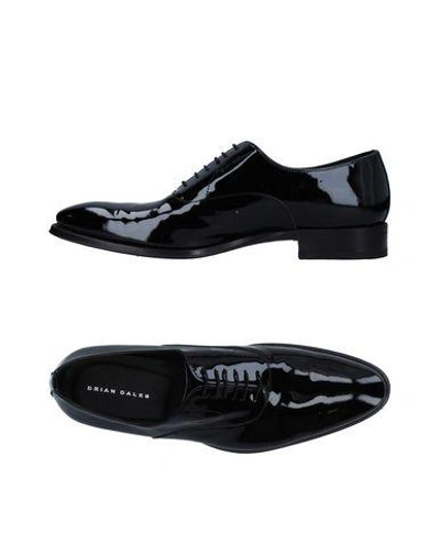 Shop Brian Dales Man Lace-up Shoes Black Size 7 Leather