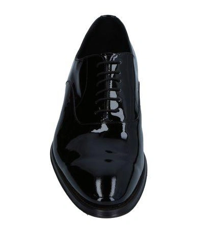 Shop Brian Dales Man Lace-up Shoes Black Size 7 Leather
