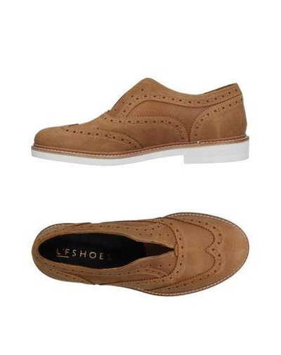 Shop L'f Shoes Loafers In Camel