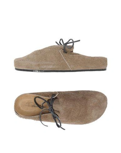 Shop Peter Non Slippers In Khaki