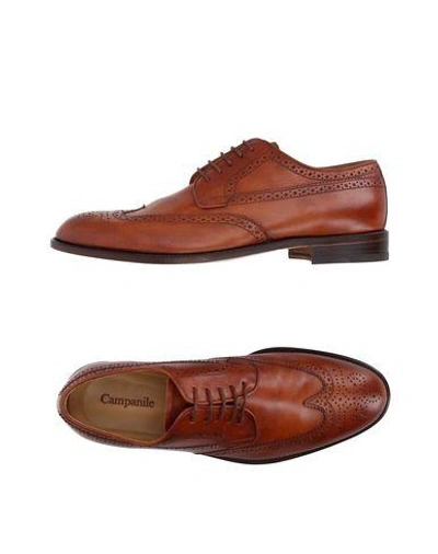 Shop Campanile Lace-up Shoes In Brown