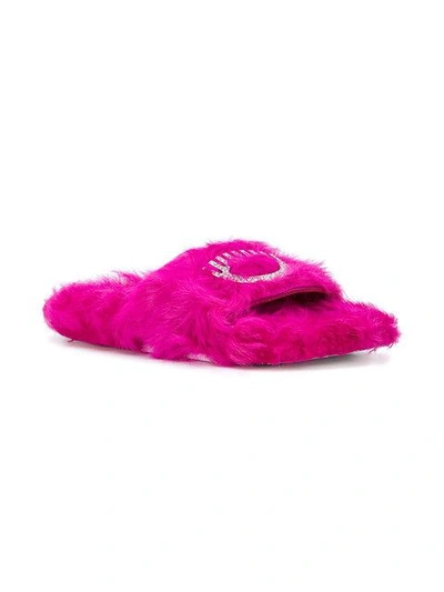 Shop Chiara Ferragni Logomania Flip-flops - Pink
