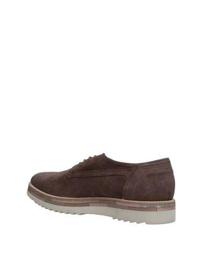 Shop Alberto Guardiani Laced Shoes In Khaki