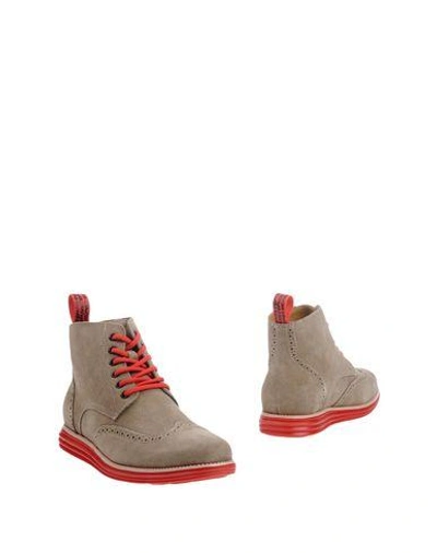 Shop Colors Of California Ankle Boots In Beige