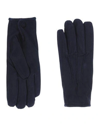 Shop Melindagloss Gloves In Dark Blue