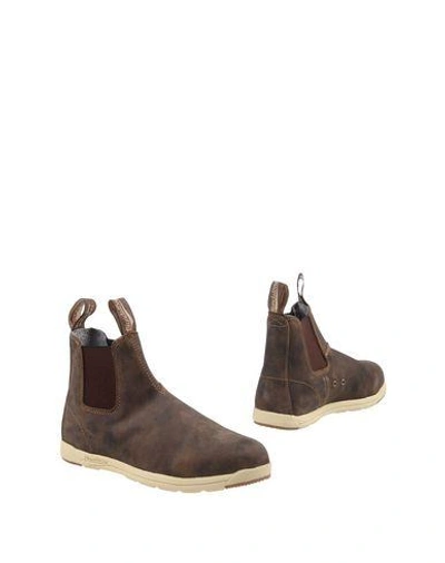 Shop Blundstone Boots In Dark Brown