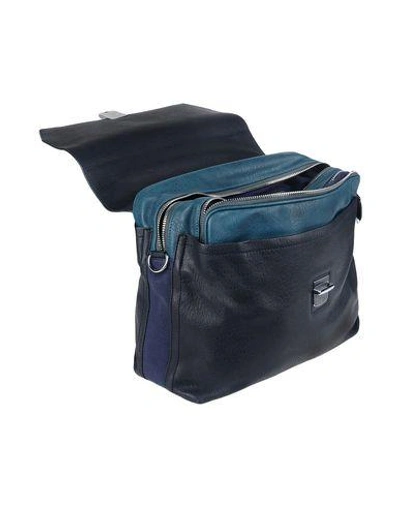 Shop Trussardi Jeans Work Bags In Dark Blue