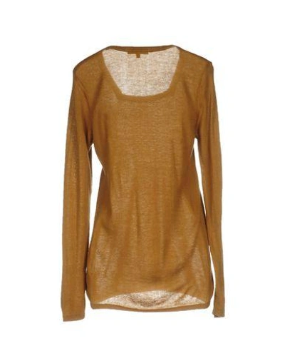 Shop Patrizia Pepe Sweater In Camel