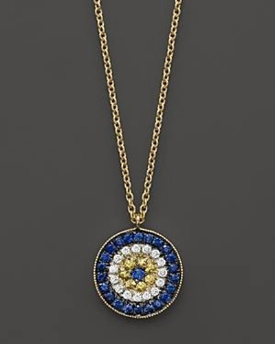 Shop Meira T 14k Yellow Gold/diamond Evil Eye Necklace, 16