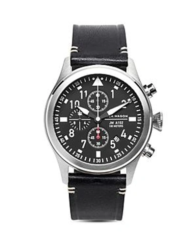 Shop Jack Mason Aviator Chronograph Watch, 42 Mm In Black