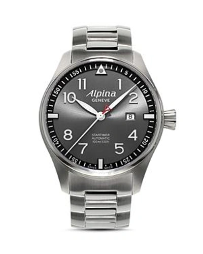 Shop Alpina Startimer Pilot Watch, 40mm In Slate/silver