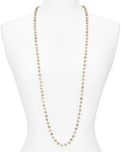 Shop Ela Rae Mystic Beaded Necklace, 42 In Ivory/gold