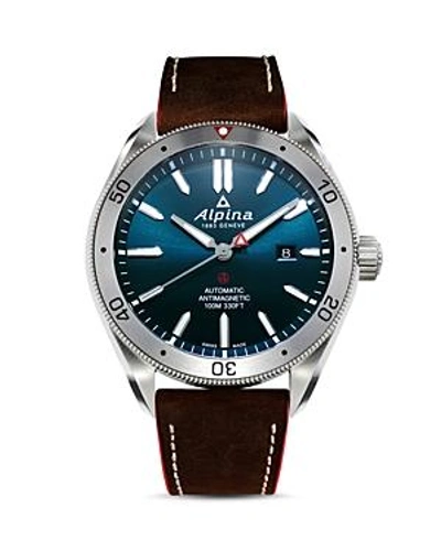Shop Alpina Alpiner 4 Watch, 44mm In Teal/black
