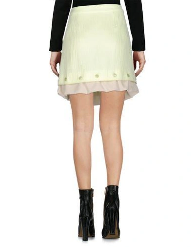 Shop Moschino Cheap And Chic Mini Skirt In Light Green