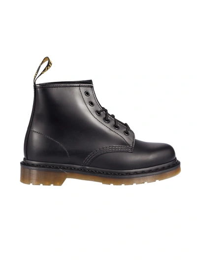 Shop Dr. Martens' Smooth Combat Boots In Black