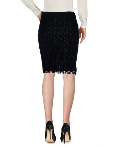 Shop Moschino Cheap And Chic Knee Length Skirts In Black