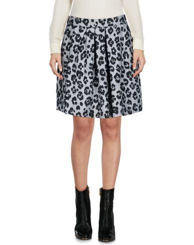 Shop Moschino Cheap And Chic Mini Skirt In Grey