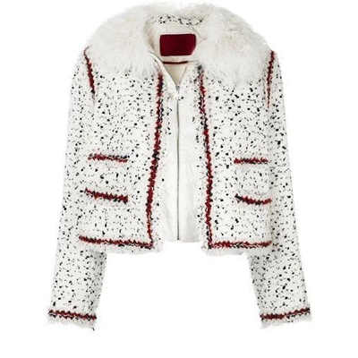 Shop Moncler Nynke Jacket In Off White