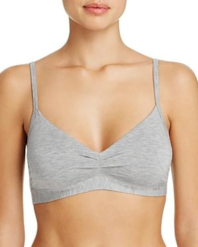Shop Naked Ruched Bralette In Grey Heather