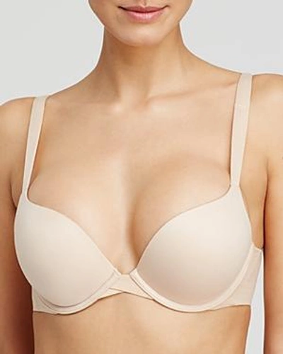 Shop Spanx Pillow Cup Signature Push-up Plunge Bra In Soft Nude