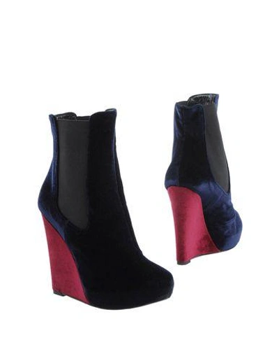 Shop Giacomorelli Ankle Boot In Dark Blue