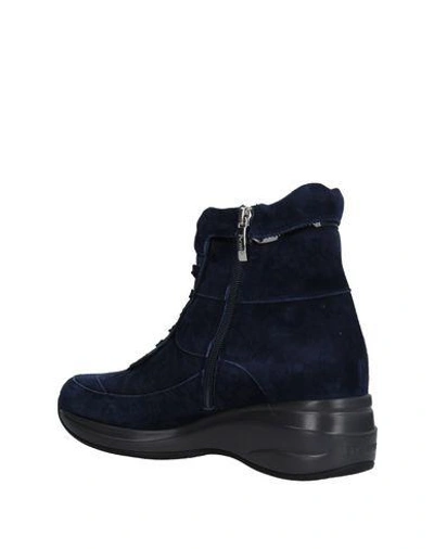 Shop Cesare Paciotti 4us Sneakers In Dark Blue