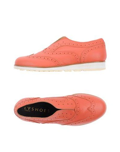 Shop L'f Shoes Loafers In Salmon Pink