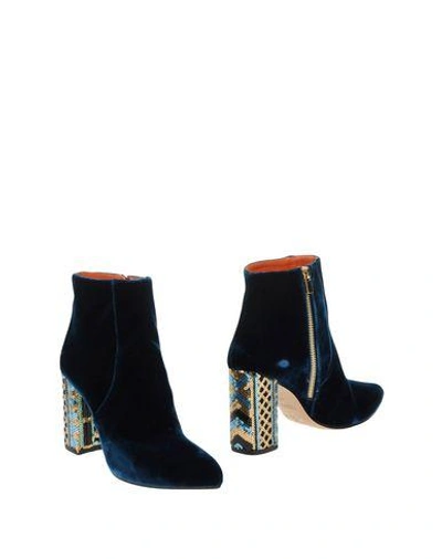 Shop Bams Ankle Boot In Deep Jade