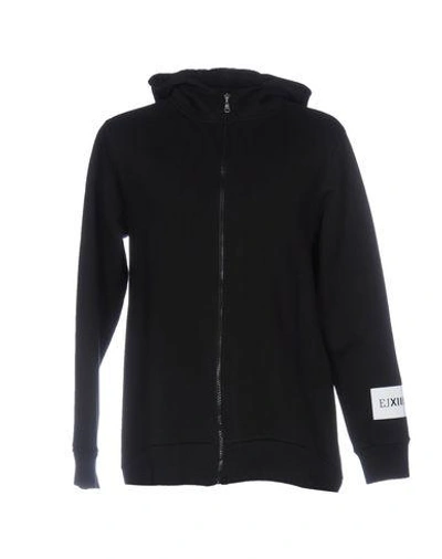 Shop Ejxiii Hooded Sweatshirt In Black