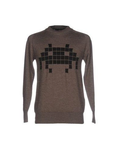 Shop Tom Rebl Sweater In Khaki