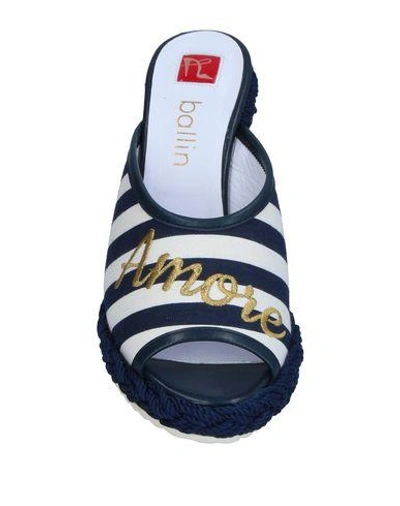 Shop Ballin Sandals In Dark Blue