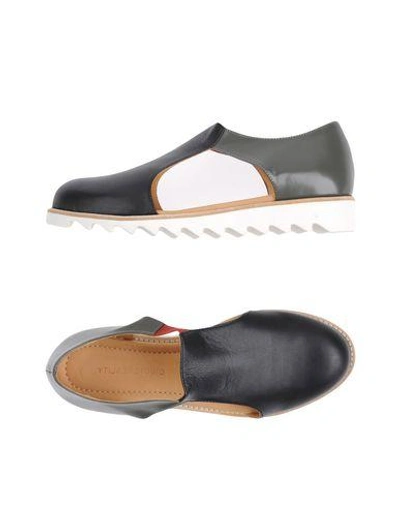 Shop Reality Studio Loafers In Black