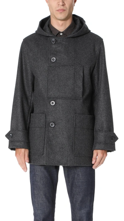 Arpenteur Kabig Duffel Coat In Grey | ModeSens