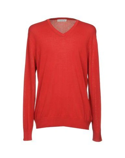 Shop Ballantyne Man Sweater Red Size 44 Cotton